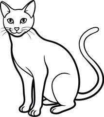 Cat silhouette vector designs 27