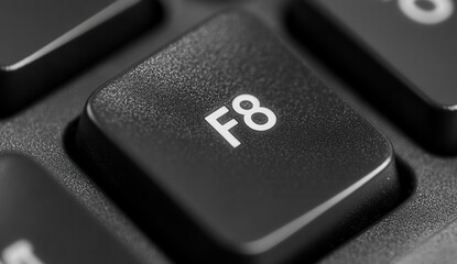 Close-up of a computer function key