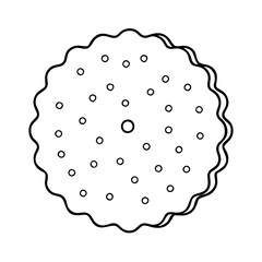 biscuit icon, biscuit vector illustration-simple illustration of biscuit, perfect for biscuit logos and icons