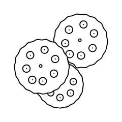 cookies icon, cookies vector illustration-simple illustration of cookies, perfect for cookies logos and icons