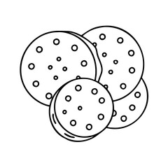 cookies icon, cookies vector illustration-simple illustration of cookies, perfect for cookies logos and icons