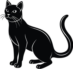Cat silhouette vector designs 29