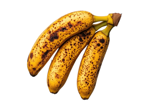 Bananas in cutout background fresh produce kitchen still life close-up healthy eating concept