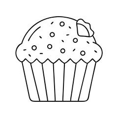 muffin icon, muffin vector illustration-simple illustration of muffin, perfect for muffin logos and icons