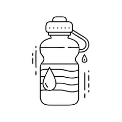 water bottle icon, water bottle vector illustration-simple illustration of water bottle, perfect for water bottle logos and icons