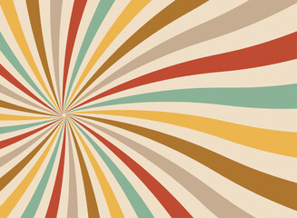Retro radial sunburst background with vintage red and white spiral rays, grunge texture, perfect for circus, carnival, fair, or chapiteau-themed designs and nostalgic poster layouts