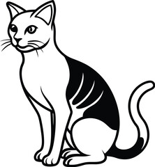 Cat silhouette vector designs 31