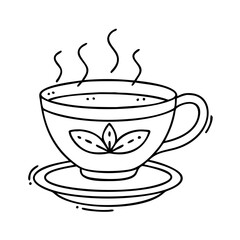 tea cup icon, tea cup vector illustration-simple illustration of tea cup, perfect for tea cup logos and icons