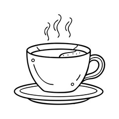 cup of coffee icon, cup of coffee vector illustration-simple illustration of cup of coffee, perfect for cup of coffee logos and icons