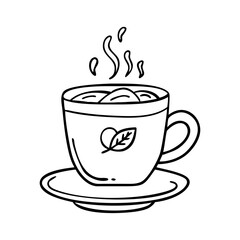 cup of coffee icon, cup of coffee vector illustration-simple illustration of cup of coffee, perfect for cup of coffee logos and icons