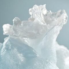 Obraz premium Abstract Clear Gel Texture with Air Bubbles