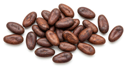 Obraz premium Cocoa beans png isolated