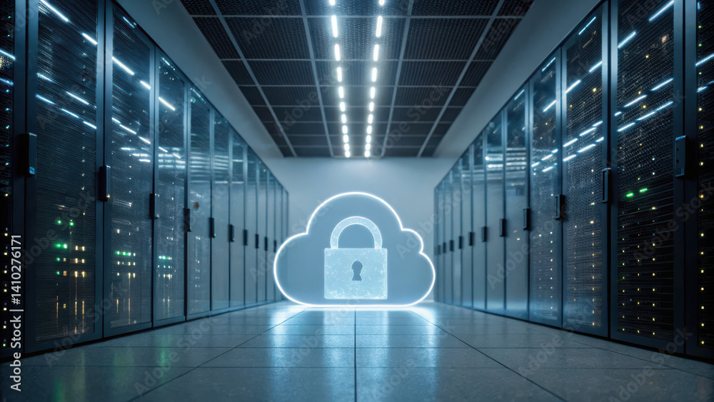 Poster secure your data with advanced cybersecurity service solutions in modern data center environment