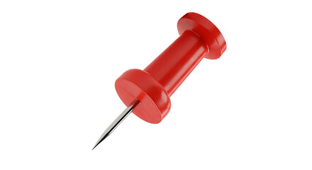 Push pin isolated on white background
