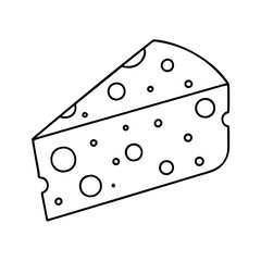 cheese wedge icon, cheese wedge vector illustration-simple illustration of cheese wedge, perfect for cheese wedge logos and icons