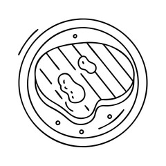 steak icon, steak vector illustration-simple illustration of steak, perfect for steak logos and icons