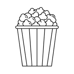popcorn bucket icon, popcorn bucket vector illustration-simple illustration of popcorn bucket, perfect for popcorn bucket logos and icons