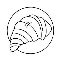 croissant icon, croissant vector illustration-simple illustration of croissant, perfect for croissant logos and icons