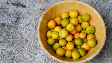 Close-up of a caramel orange, a small orange whose peel can be eaten.