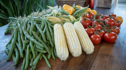 Garden Fresh Organic Vegetable Bundle: Colorful Seasonal Produce for Nutritious Meals & Farm Freshness