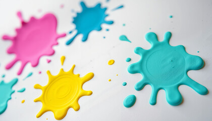 Energetic Blurts: Multicolored Ink Stains