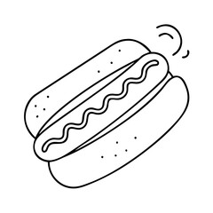 hot dog icon, hot dog vector illustration-simple illustration of hot dog, perfect for hot dog logos and icons