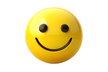 Minimalistic Cartoonish Flat Matte Happy Smiley Face Icon isolated on white background PNG. GENERATIVE AI