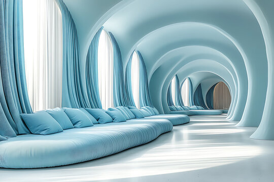 Light blue technological background with minimal 3D objects, creating a clean and modern scene for tech, presentations, and digital branding visuals.

