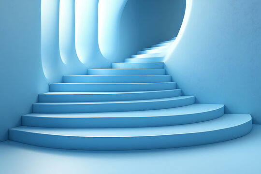 Light blue technological background with minimal 3D objects, creating a clean and modern scene for tech, presentations, and digital branding visuals.

