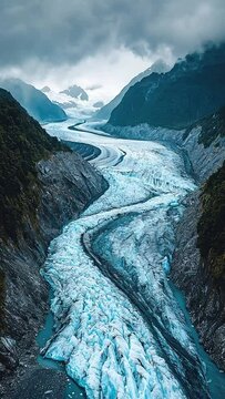 franz josef glacier wilderness video new zealand landscape