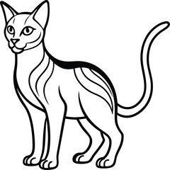 Cat silhouette vector designs 38