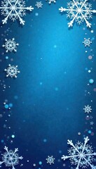 Snowflake pattern on a blue background, winter theme, winter, pattern