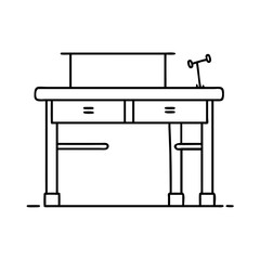 standing desk icon, standing desk vector illustration-simple illustration of standing desk, perfect for standing desk logos and icons
