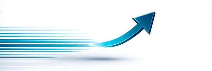 Progress Arrow Graphic - Symbolizing growth, success, speed, acceleration, and upward movement. A powerful visual for business and technology