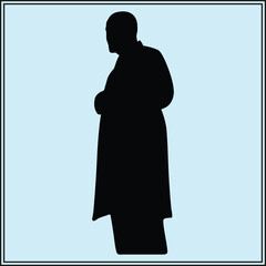 Grandfather Silhouette, Elderly Man