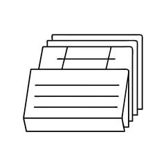 index cards icon, index cards vector illustration-simple illustration of index cards, perfect for index cards logos and icons