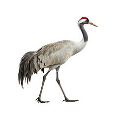 Obraz premium Elegant Crane Bird Walking: Graceful Wildlife Photography