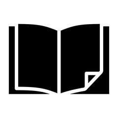 Paper Back Vector Glyph Icon Design