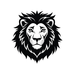 Wild lion head vector illustration, a powerful feline symbol