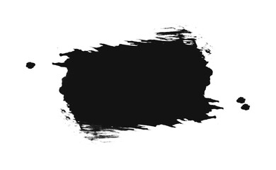 Ink brush stock isolated on transparent PNG file