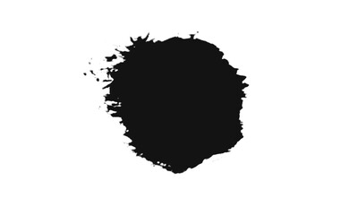 Ink brush stock isolated on transparent PNG file