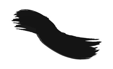 Ink brush stock isolated on transparent PNG file