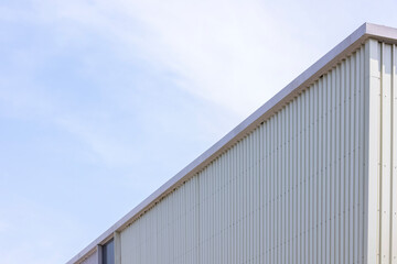 Fototapeta premium Gray factory building details