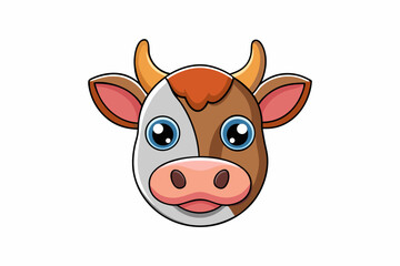funny cow cartoon