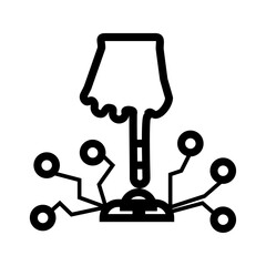 AI Brain with Circuit Icon