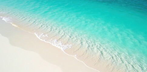 Clear turquoise water meets white sandy shore, sea, white sand, clear water