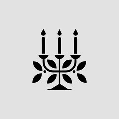 vector illustration of a candle