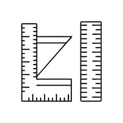 ruler icon, ruler vector illustration-simple illustration of ruler, perfect for ruler logos and icons