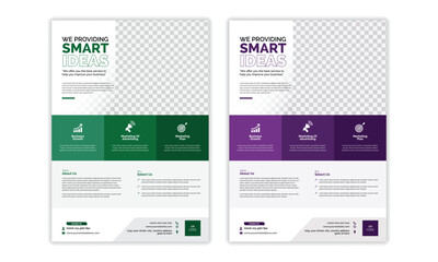 Business flyer vector design advertising