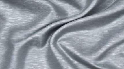 Obraz premium Elegant Silver Fabric Drape Texture Background